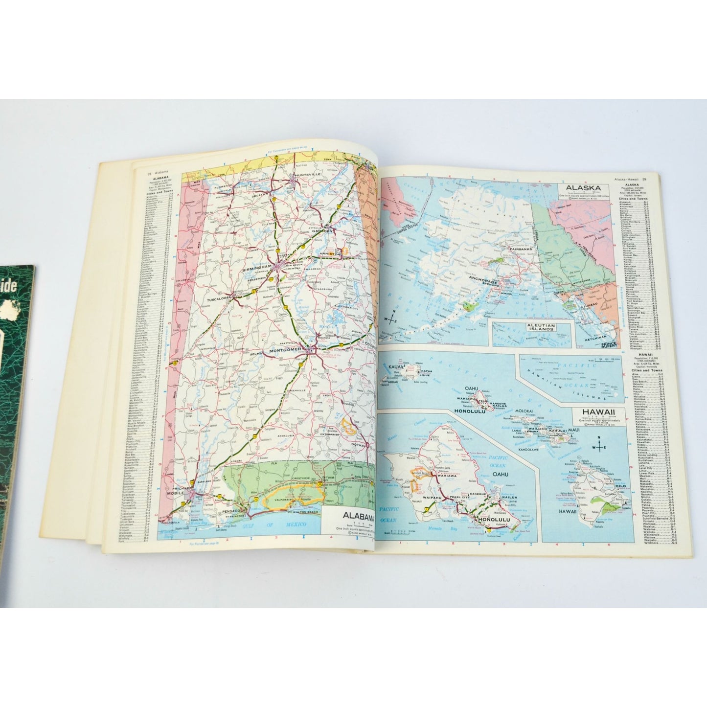Lot 3 Vintage 1960's -1970's Road Atlases Rand McNally Atlas Map Book 1963 1967