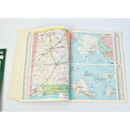 Lot 3 Vintage 1960's -1970's Road Atlases Rand McNally Atlas Map Book 1963 1967