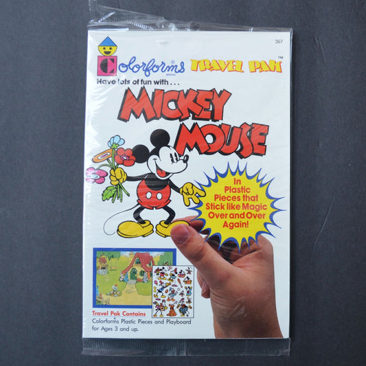 Colorforms Mickey Mouse Travel Pak Vintage New