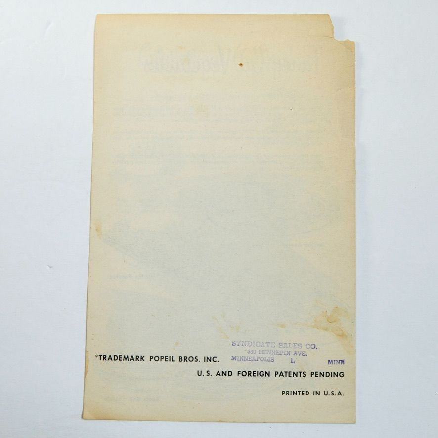 Tempting Garnishes and Salads Made with Dial-O-Matic Booklet