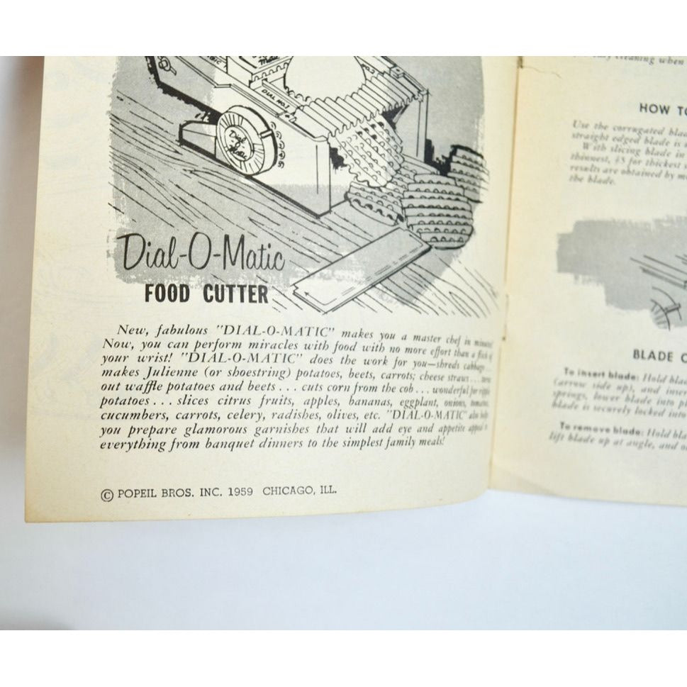 Tempting Garnishes and Salads Made with Dial-O-Matic Booklet