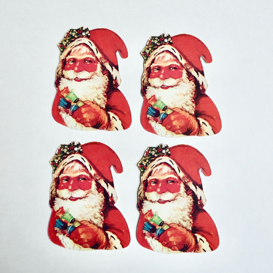 Vintage Unbranded Santa Gift Tags Unused New Set of 4