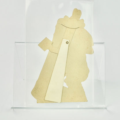 Vintage Valentine's Day Card Golf Caddy Mechanical Articulating