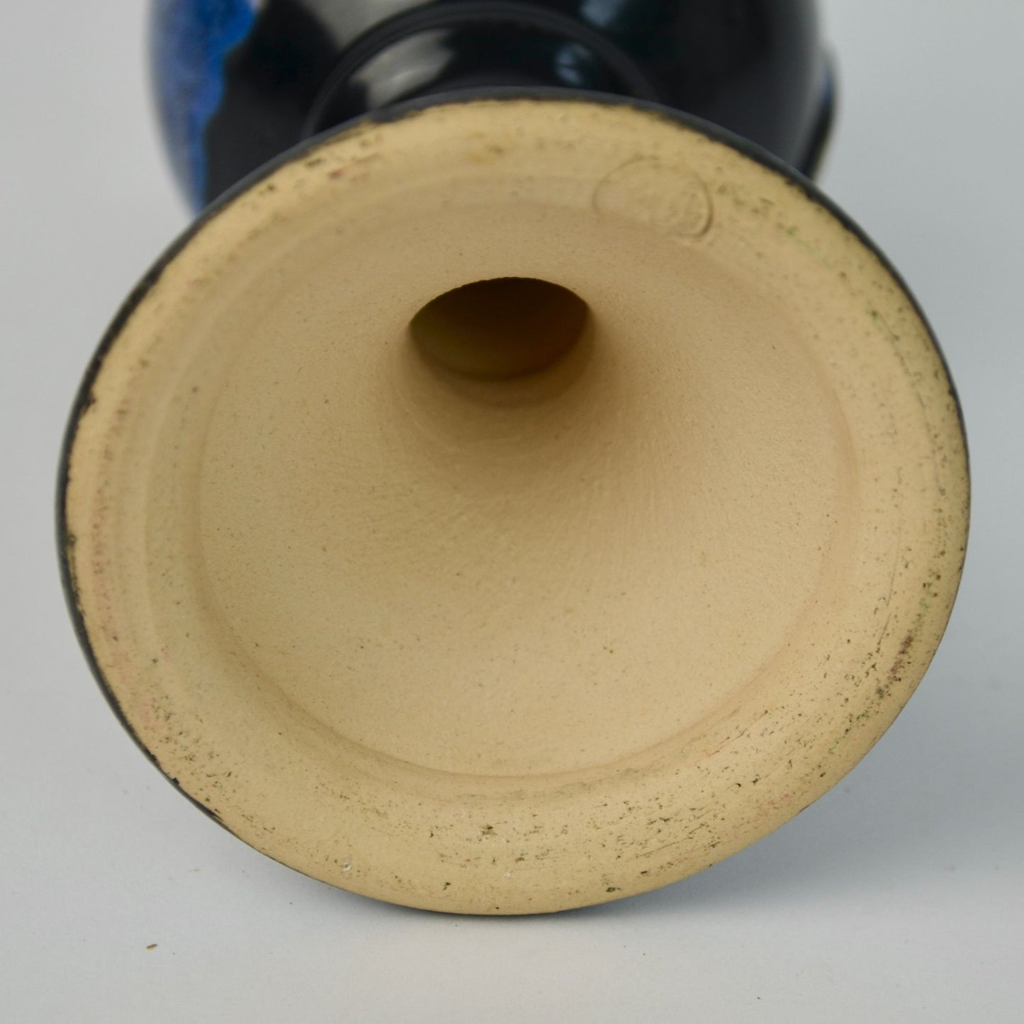 1994 Renaissance Festival Blue Drip Wine Goblet Deneen Pottery