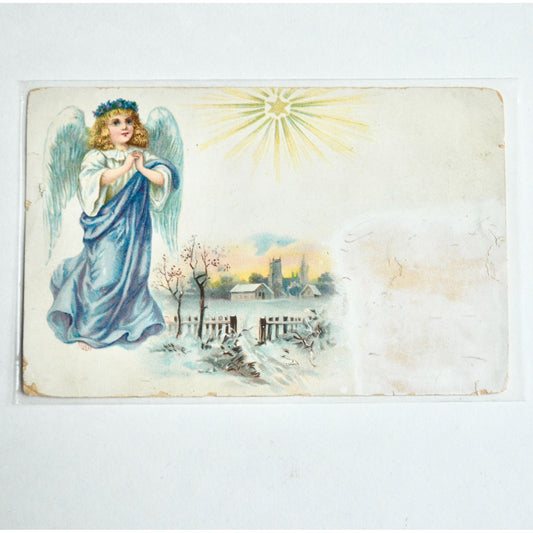 Vintage UPU Era Early 1900s Angel Postcard Russian?
