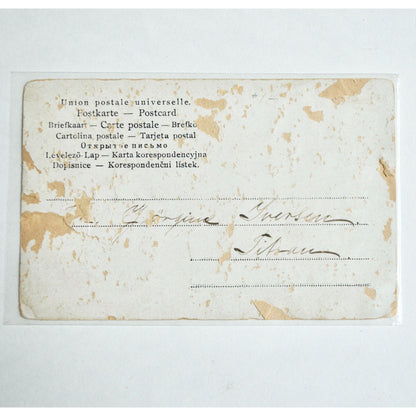 Vintage UPU Era Early 1900s Angel Postcard Russian?