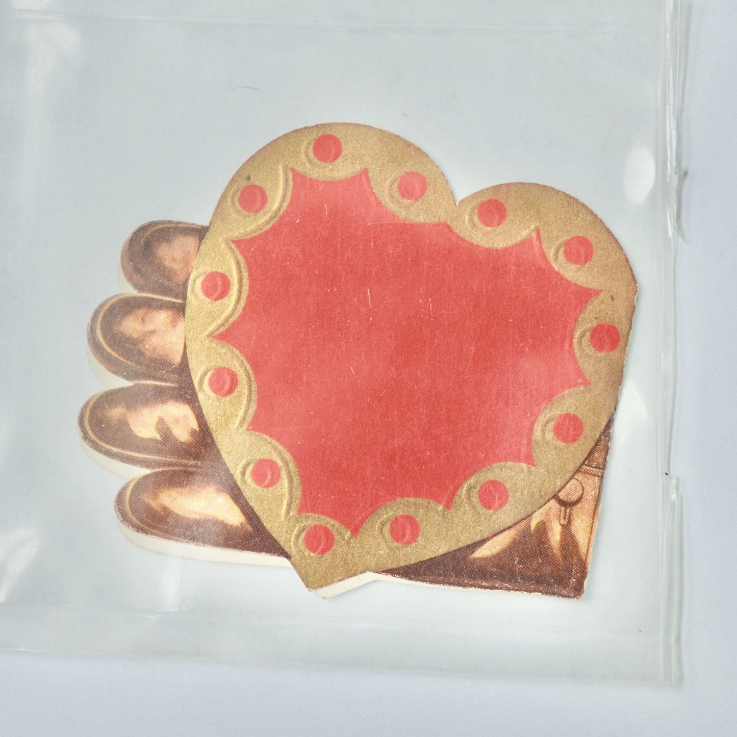 Vintage Valentine's Day Card Do You G-Love Me Glove Heart