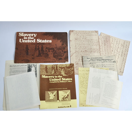 Vintage Jackdaw No. A30 "Slavery in the United States" Exhibits Paper Ephemera