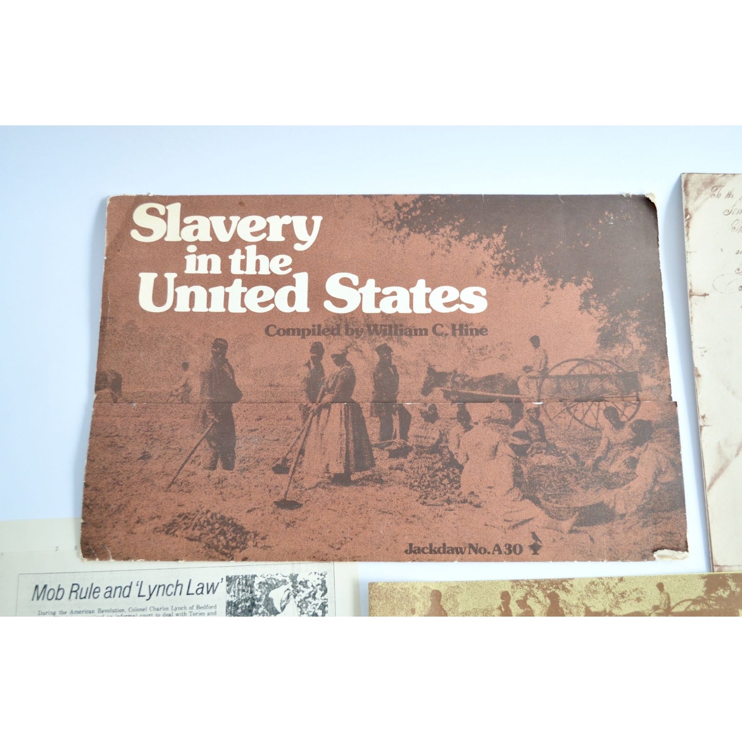 Vintage Jackdaw No. A30 "Slavery in the United States" Exhibits Paper Ephemera