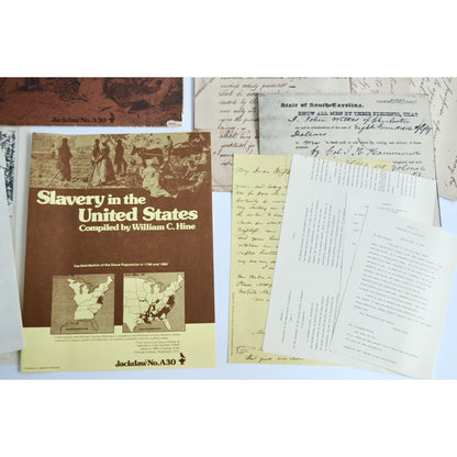 Vintage Jackdaw No. A30 "Slavery in the United States" Exhibits Paper Ephemera