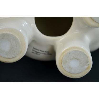 Pottery Barn Kids Sheep Lamb Piggy Bank White Ceramic READ