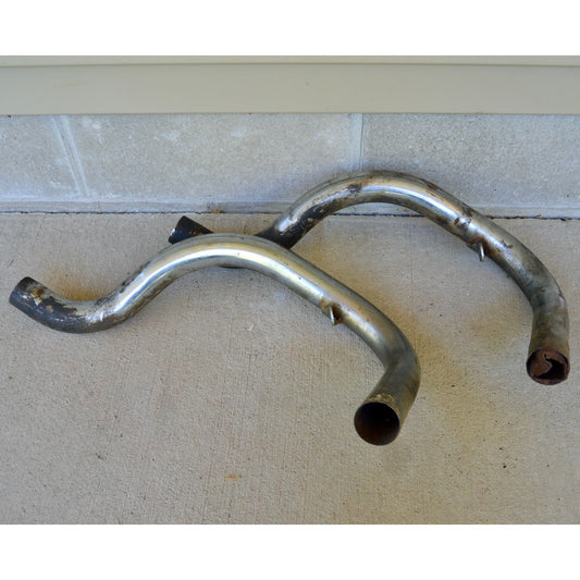 Vintage Motorcycle Exhaust Pipes Headers Chopper Harley Davidson