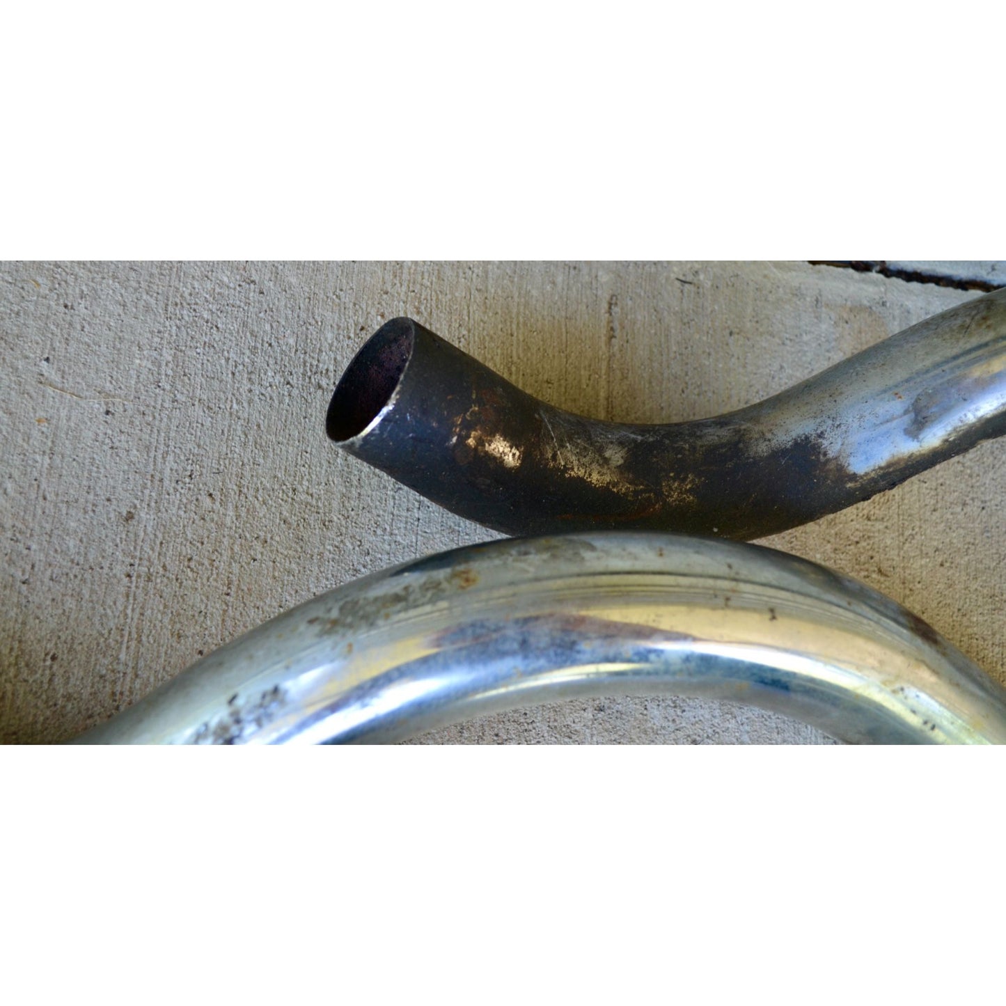 Vintage Motorcycle Exhaust Pipes Headers Chopper Harley Davidson