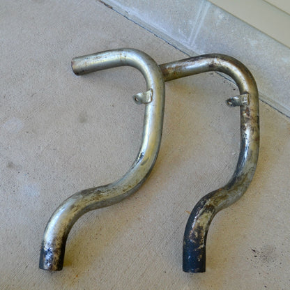 Vintage Motorcycle Exhaust Pipes Headers Chopper Harley Davidson