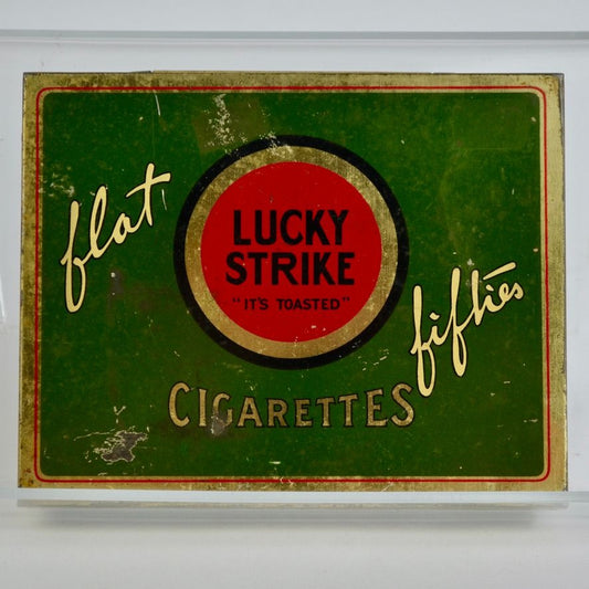 Lucky Strike Flat Fifties Tin Vintage
