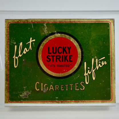 Lucky Strike Flat Fifties Tin Vintage