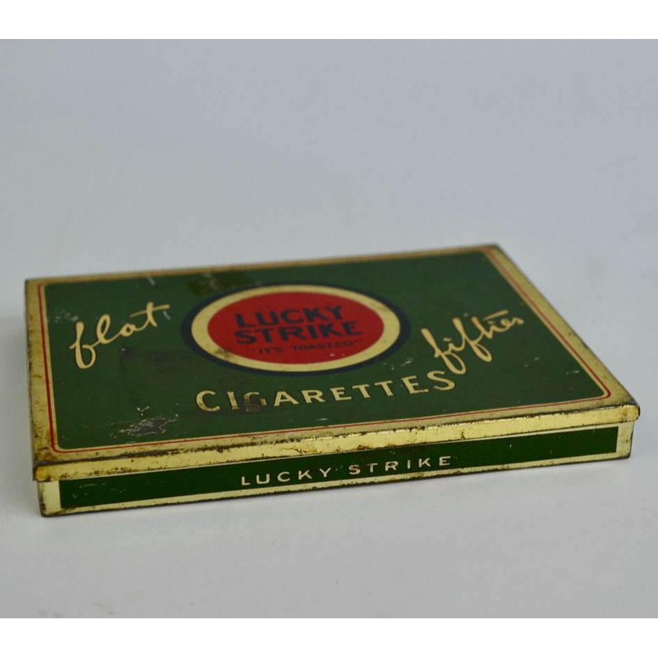 Lucky Strike Flat Fifties Tin Vintage