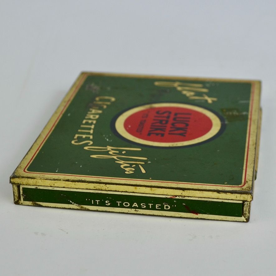 Lucky Strike Flat Fifties Tin Vintage