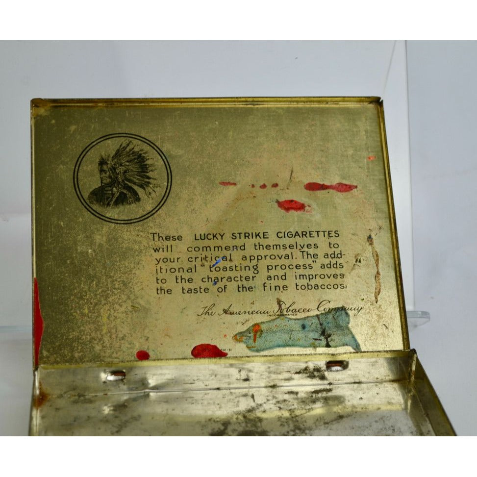 Lucky Strike Flat Fifties Tin Vintage