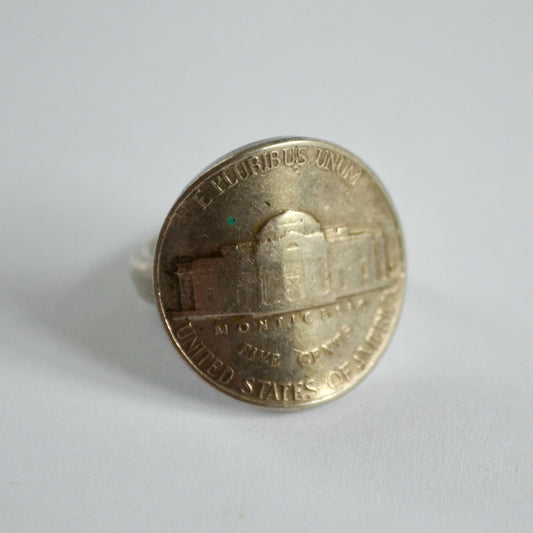 US Nickel Vintage Ring Size 5.5