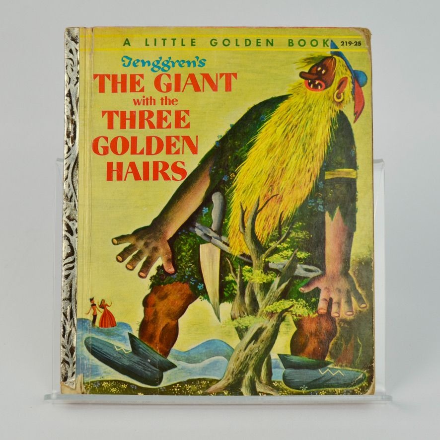 Tenggren's The Giant with the Three Golden Hairs Little Golden Book 1955