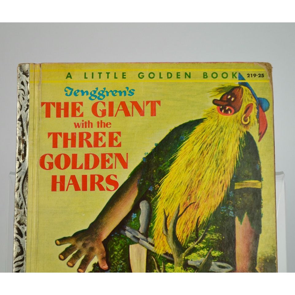 Tenggren's The Giant with the Three Golden Hairs Little Golden Book 1955