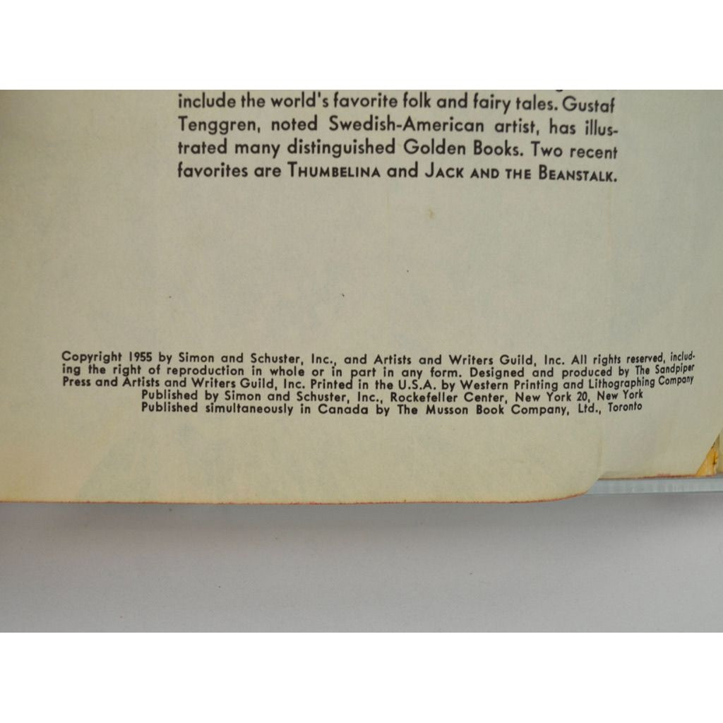 Tenggren's The Giant with the Three Golden Hairs Little Golden Book 1955