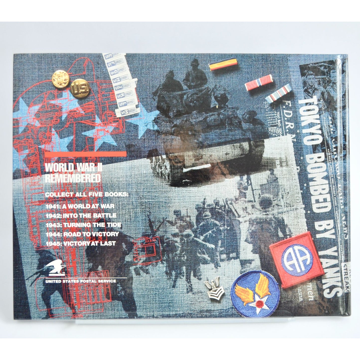 1942: Into The Battle WWII Remembered Book USPS Postal Service Stamp Book