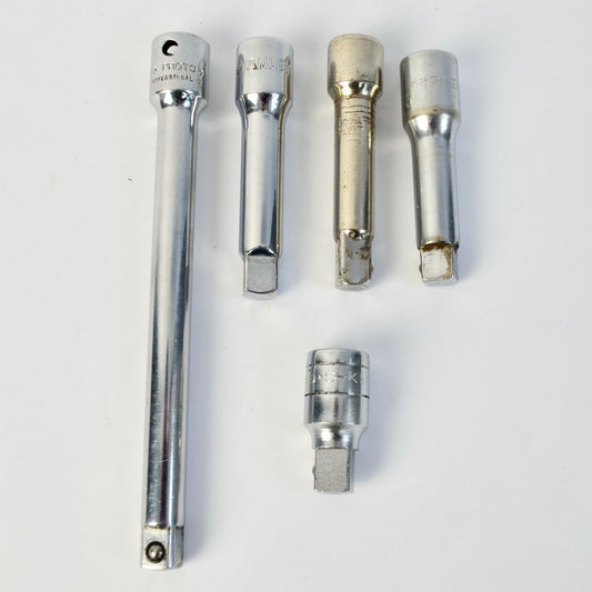 Lot of (5) 3/8" Drive Socket Extensions Various Brands 6" 3" 1"