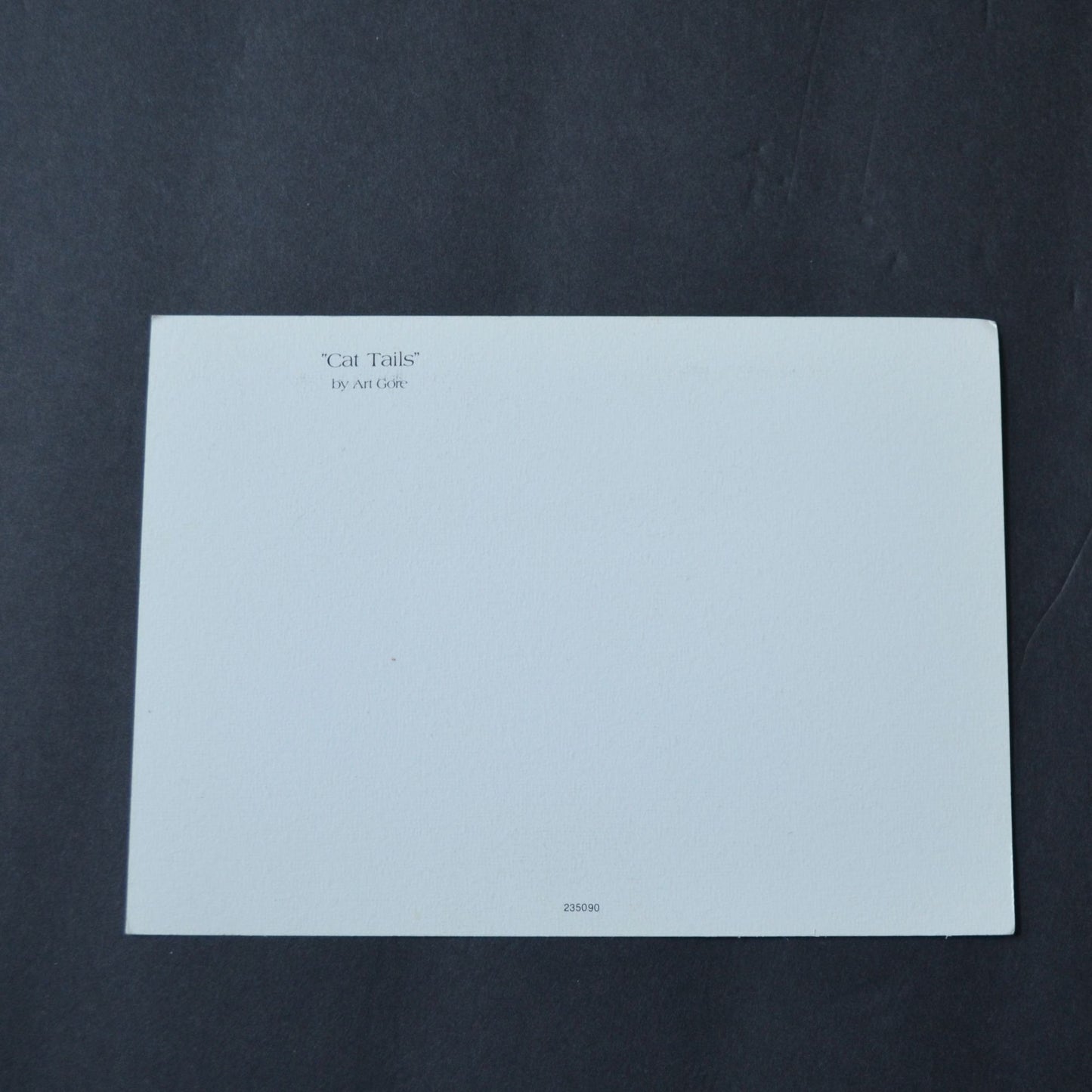 Cat Tails by Art Gore Print Vintage 7 x 5"