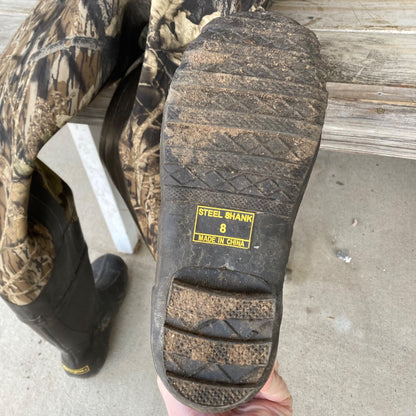 Remington Camo Chest Waders Nylon 16022 BU Men's Size 8 Boots