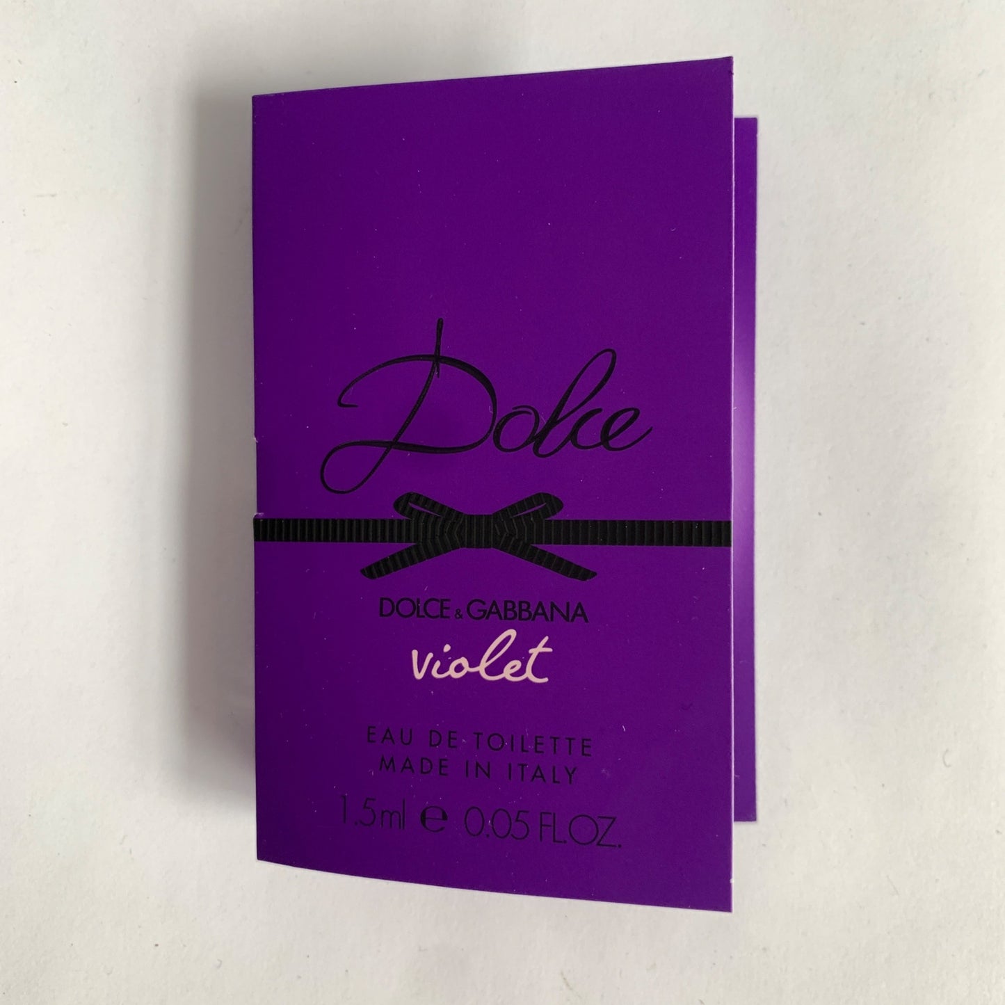 Dolce & Gabbana Violet EDT .05 oz Sample Vial on Card New