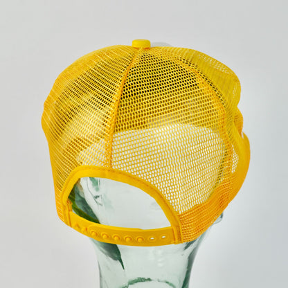 Derosa's Westport Conn. Yellow Trucker Hat Vintage Horse Buggy