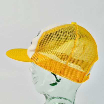 Derosa's Westport Conn. Yellow Trucker Hat Vintage Horse Buggy