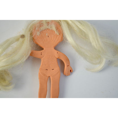 Ideal Flatsy 1969 Flat Doll White Hair No Clothes Vintage