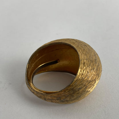 Vintage Adjustable Gold Ring Texturized