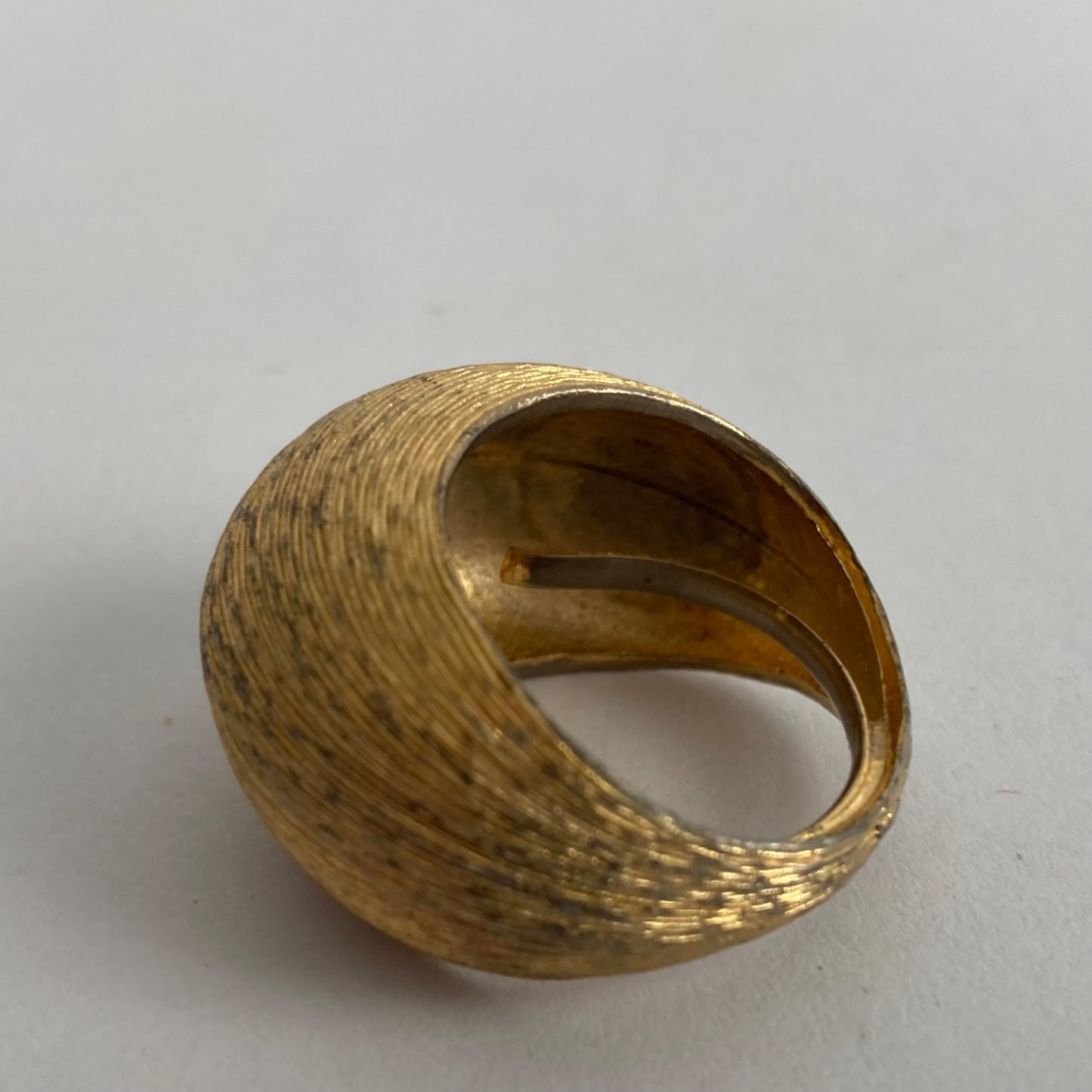 Vintage Adjustable Gold Ring Texturized