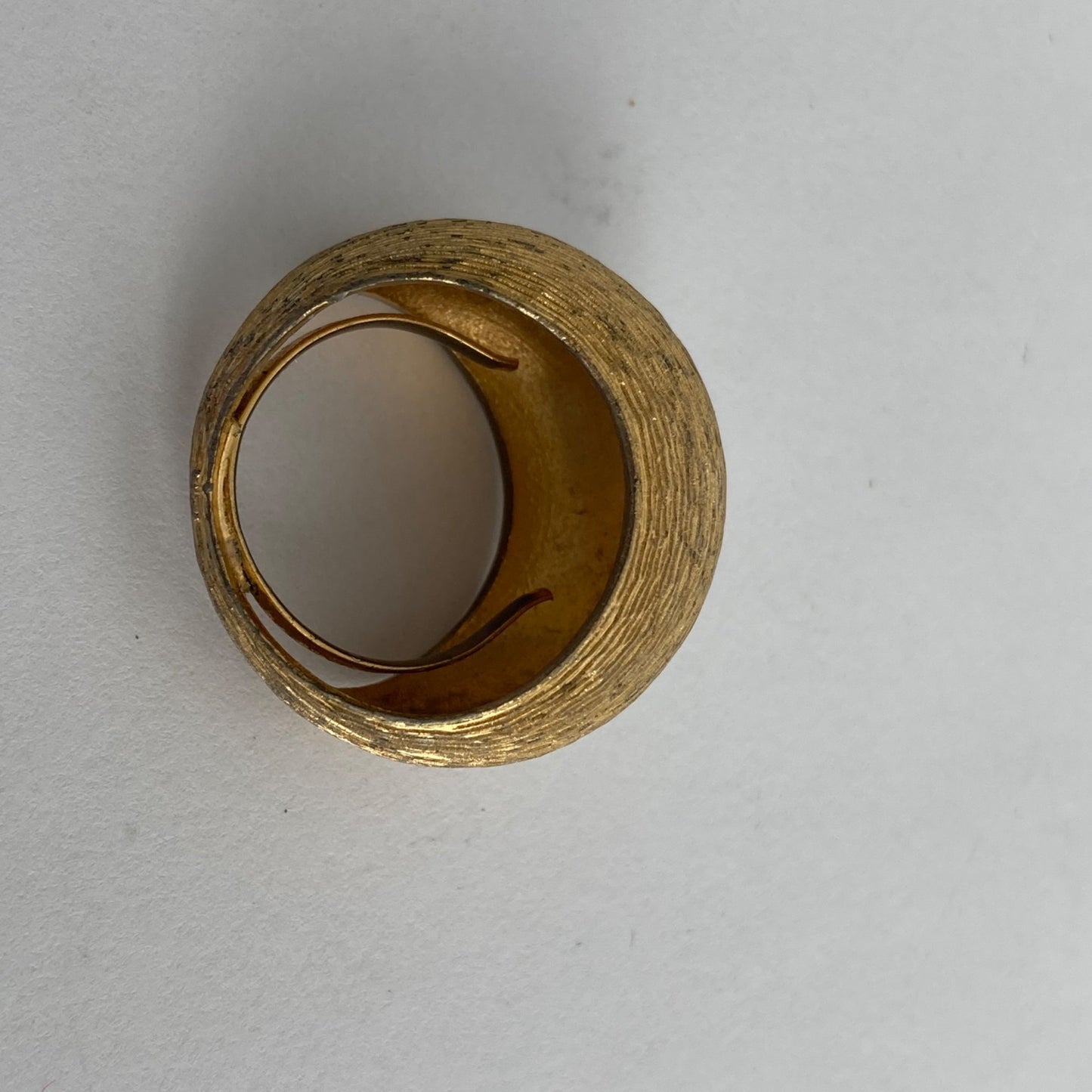 Vintage Adjustable Gold Ring Texturized