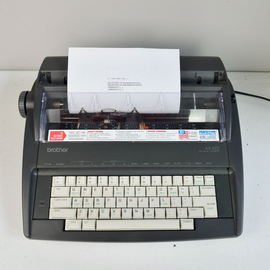 Brother AX-425 Electronic Electric Typewriter Vintage TESTED WORKING