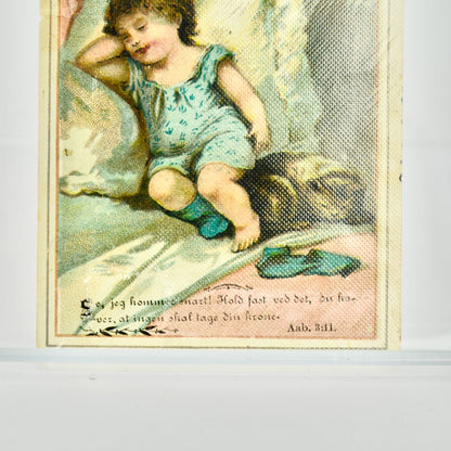 Victorian Trading Card Child Verse Aab. 3:11
