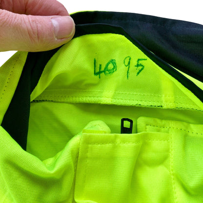 Vintage British Police High-Vis Jacket Reflective Yellow