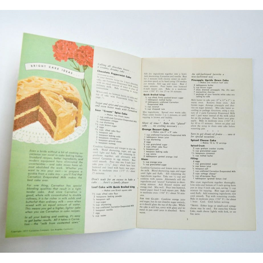 Baking Secrets by Mary Blake Booklet Vintage 1955 Carnation