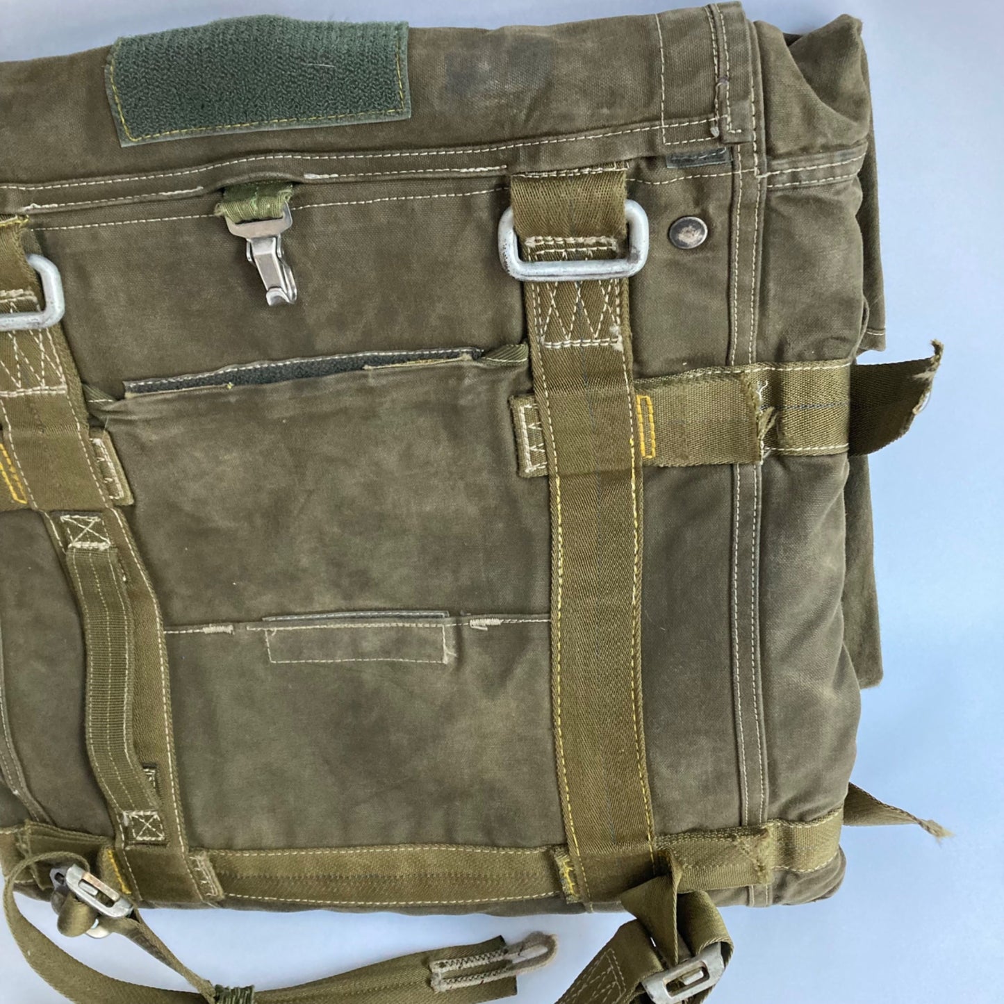 Vintage 1980's French EL32 Paratrooper Kit Bag Military Army Wool-Lined Backpack