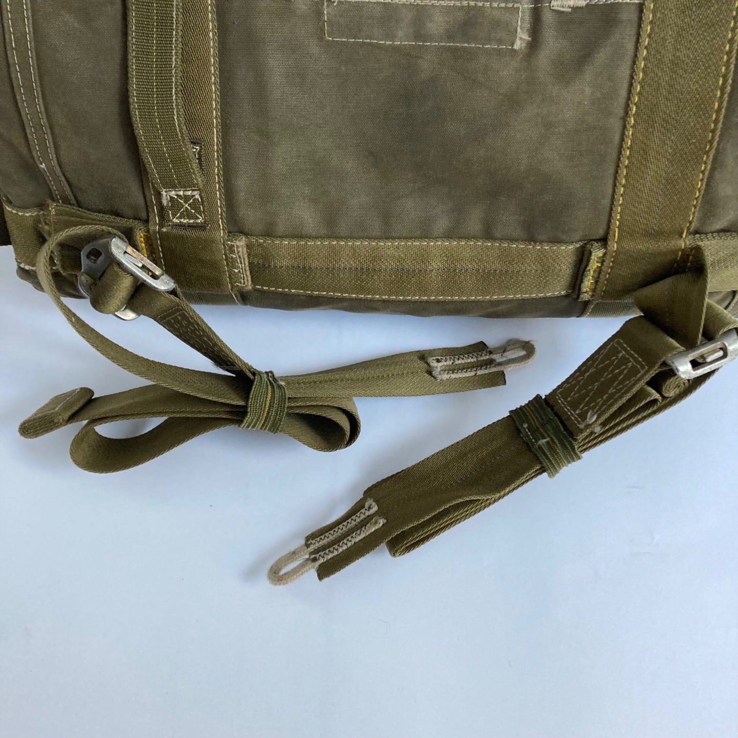 Vintage 1980's French EL32 Paratrooper Kit Bag Military Army Wool-Lined Backpack
