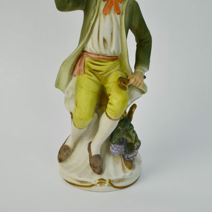 Homco Tuscany Boy with Basket of Grapes Vintage DAMAGED HAND