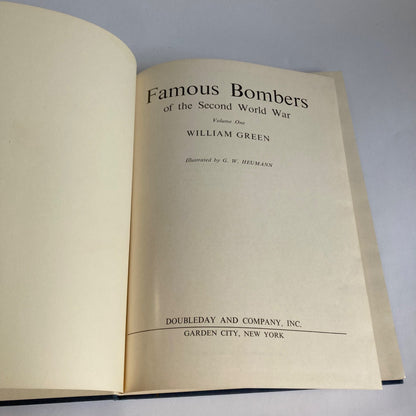 Famous Bombers of the Second World War WWII Vintage Book Volume 1 William Green