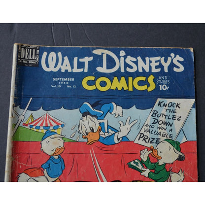 Walt Disney's Comics and Stories September 1950 Vol. 10 No. 12 Vintage
