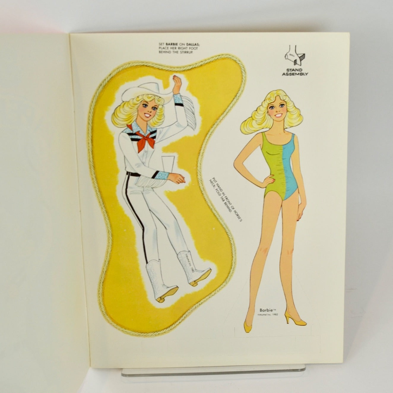 Golden Western Barbie Paper Doll 1982 Uncut