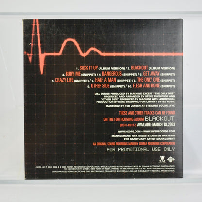 Hed Planet Rearth Blackout A Sampler CD Vintage 2003 Zomba