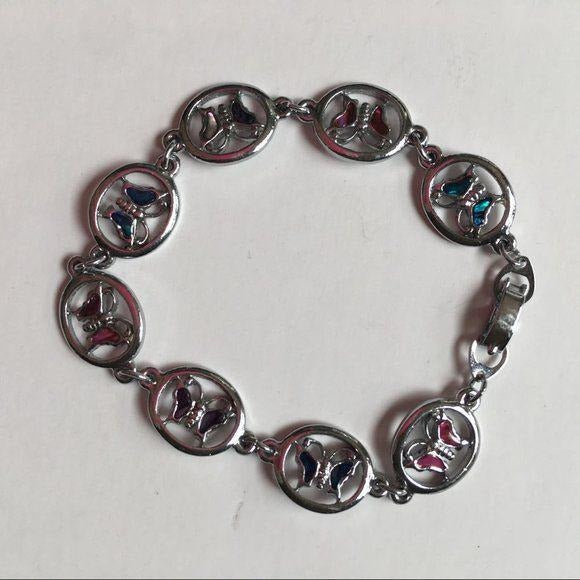 Silver Butterfly Bracelet